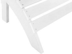 Repousa-pés branco ADIRONDACK Beliani