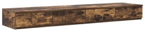 Estrado de Cama com Arrumação em Carvalho Fumado 135x190 cm