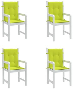 Almofadões lombares p/ cadeiras jardim 4pcs oxford verde brilh.