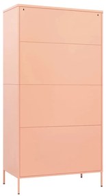 Roupeiro 90x50x180 cm aço rosa