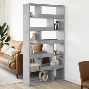 vidaXL Divisória 100x33x187,5 cm derivados de madeira cinzento cimento