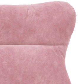 Cadeira Relaxante Veludo Rosa