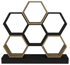 Estante Cicek – Preto Carvalho – 120x29,5x109 cm