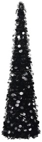 vidaXL Árvore de Natal pop-up artificial 150 cm PET preto