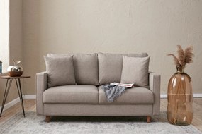 Sofá de 2 Lugares Eva – Creme – 155 cm x 82 cm x 90 cm
