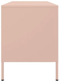 Móvel de TV 100,5x39x50,5 cm aço rosa