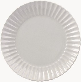 Pratos de jantar com padrão em relevo Lotus, conjunto de 6
