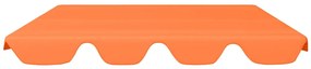 Toldo suplente baloiço jardim 188/168x145/110 cm laranja