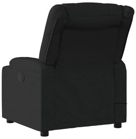 Poltrona de massagens reclinável tecido preto