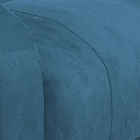 Poltrona reclinável veludo azul