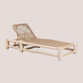 Pack De 2 Espreguiçadeiras Reclináveis Em Madeira De Teca Bientina Madeira De Teca Clara - Sklum