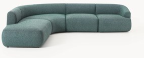 Sofá de canto modular em bouclé Sofia (4 lugares)