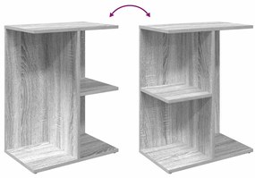 Mesas cabeceira 2pcs 46,5x29x61 cm deriv. madeira cinza sonoma