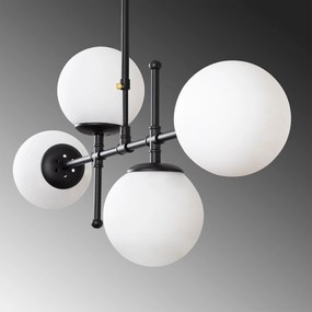 Chandelier Mudoni – Preto – 108 x 15 cm