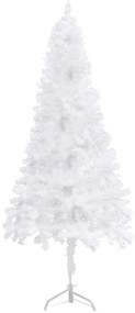 Árvore de Natal artificial de canto 210 cm PVC branco