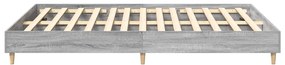 Estrutura de cama sem colchão 150x200 cm sonoma cinzento