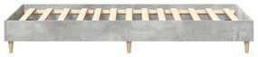 Estrutura de cama s/ colchão 75x190 cm cinza cimento