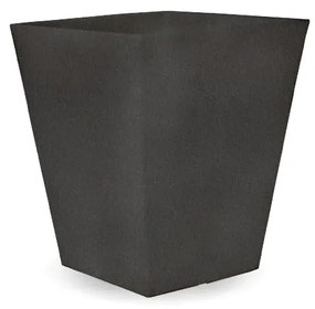 Vaso de flores colorido quadrado Polietileno CASA, JARDIM, RESTAURANTE, BAR  CALENDULA 50 RUSTIC (52x52x63 cm) - Cinzento