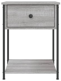 Mesas de cabeceira 2pcs 44x45x58 deriv. de madeira cinza sonoma