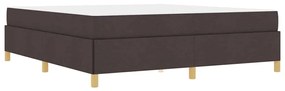 Cama Box Outros Marrom Escuro e Branco 180 x 200 cm tecido