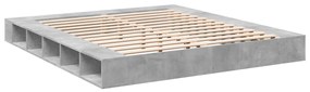 Estrutura de cama 180x200 cm derivados de madeira cinza cimento