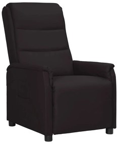 vidaXL Poltrona reclinável couro artificial preto