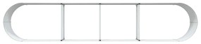 Cama Elevada de Jardim Verde vidaXL 400x80x44 cm em Aço Galvanizado