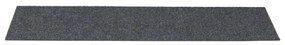 Tapetes escada adesivos retangular 15pcs 76x20cm cinzento-claro