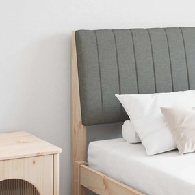 vidaXL Cabeceira estofada Cinza Escuro 160 cm