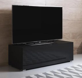 Mueble TV modelo Leiko H1 (100x32cm) color negro con patas estándar