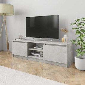 vidaXL Móvel de TV 120x30x35,5 cm contraplacado cinzento cimento
