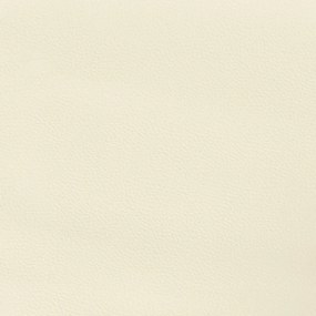 Estrutura de cama 140x200 cm couro artificial cor creme