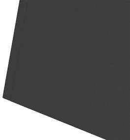 Jardineiras em Pilar - 2 peças com Tigela Preto 40x40x100 cm em Aço.