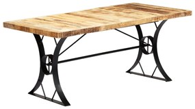 Mesa de jantar madeira de mangueira maciça 180x90x76 cm