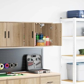 vidaXL Armário de parede garagem Carvalho Sonoma madeira engenheirada