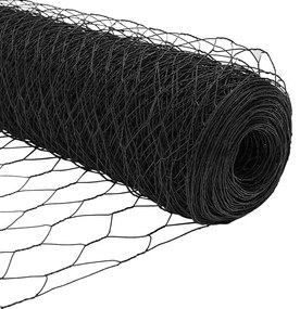 Cerca Hexagonal vidaXL Cinza 1x100 m Aço