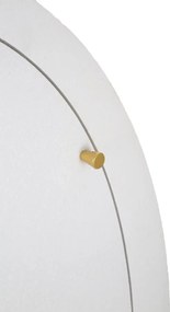 Aparador Venus com 2 Portas e Gaveta – 60x32x133 cm – Branco e Dourado