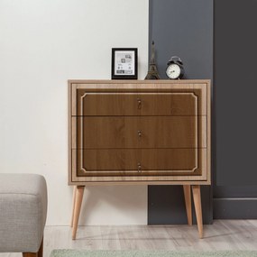 Cómoda Trio – Carvalho Sonoma – 80x90x40 cm