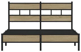 Estrutura cama s/ colchão derivados de madeira carvalho sonoma