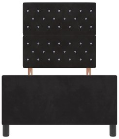 Cama vidaXL Preta 90x190 cm Veludo