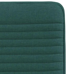 Cadeiras de jantar 4 pcs tecido verde escuro