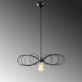 Candeeiro de Teto Hemdem – Preto – Diâmetro 58 cm, Altura 112 cm