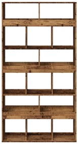 Estante 100x33x187,5 cm derivados de madeira madeira velha