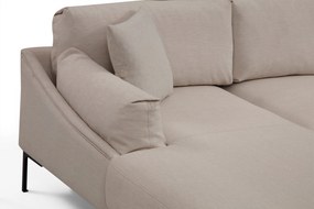 **** Sofá de Canto Leo Corner – Creme – 255 x 150 cm

**