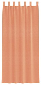 Cortinas de voile com laços 2 pcs terracota 140x225 cm