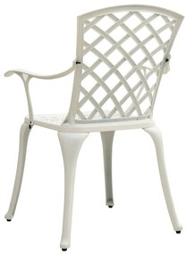 3 pcs conjunto bistrô alumínio fundido branco