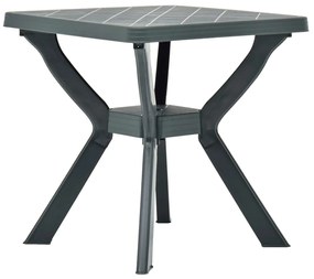 Mesa de bistrô 70x70x72 cm plástico verde