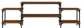 Móvel de TV 157x35x52 cm derivados de madeira carvalho castanho