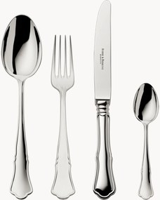 Conjunto de talheres artesanais muito polidos Alt-Chippendale, vários tamanhos