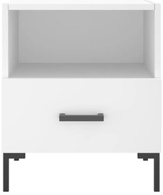 Mesa de cabeceira 40x35x47,5 cm derivados de madeira branco